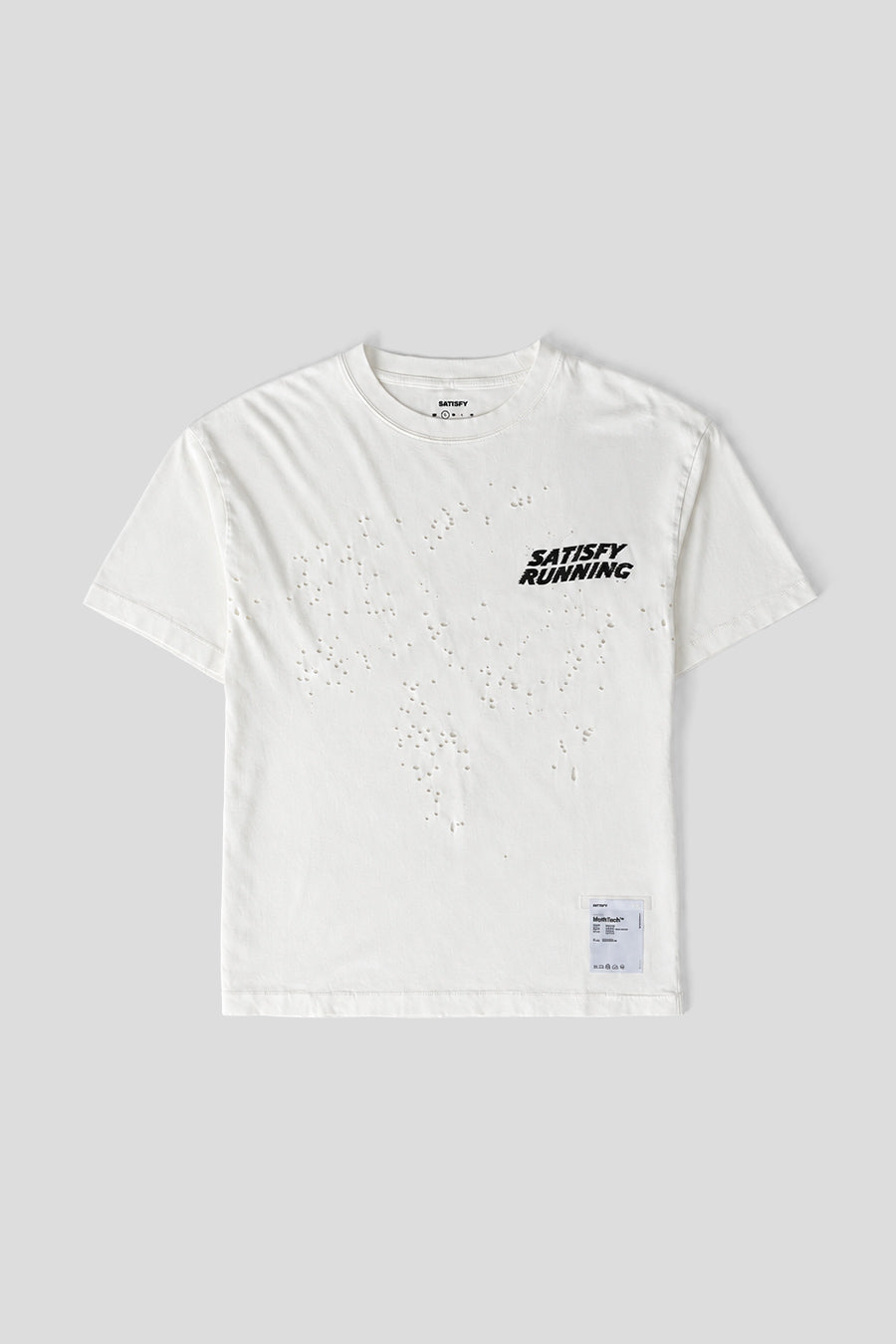 SATISFY - OFF WHITE MOTHTECH WAVE LOGO T-SHIRTS - LE LABO STORE