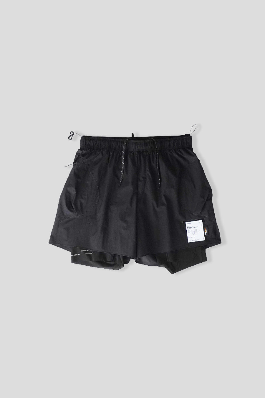 SATISFY - BLACK RIPPY CORDURA 5 SHORT - LE LABO STORE