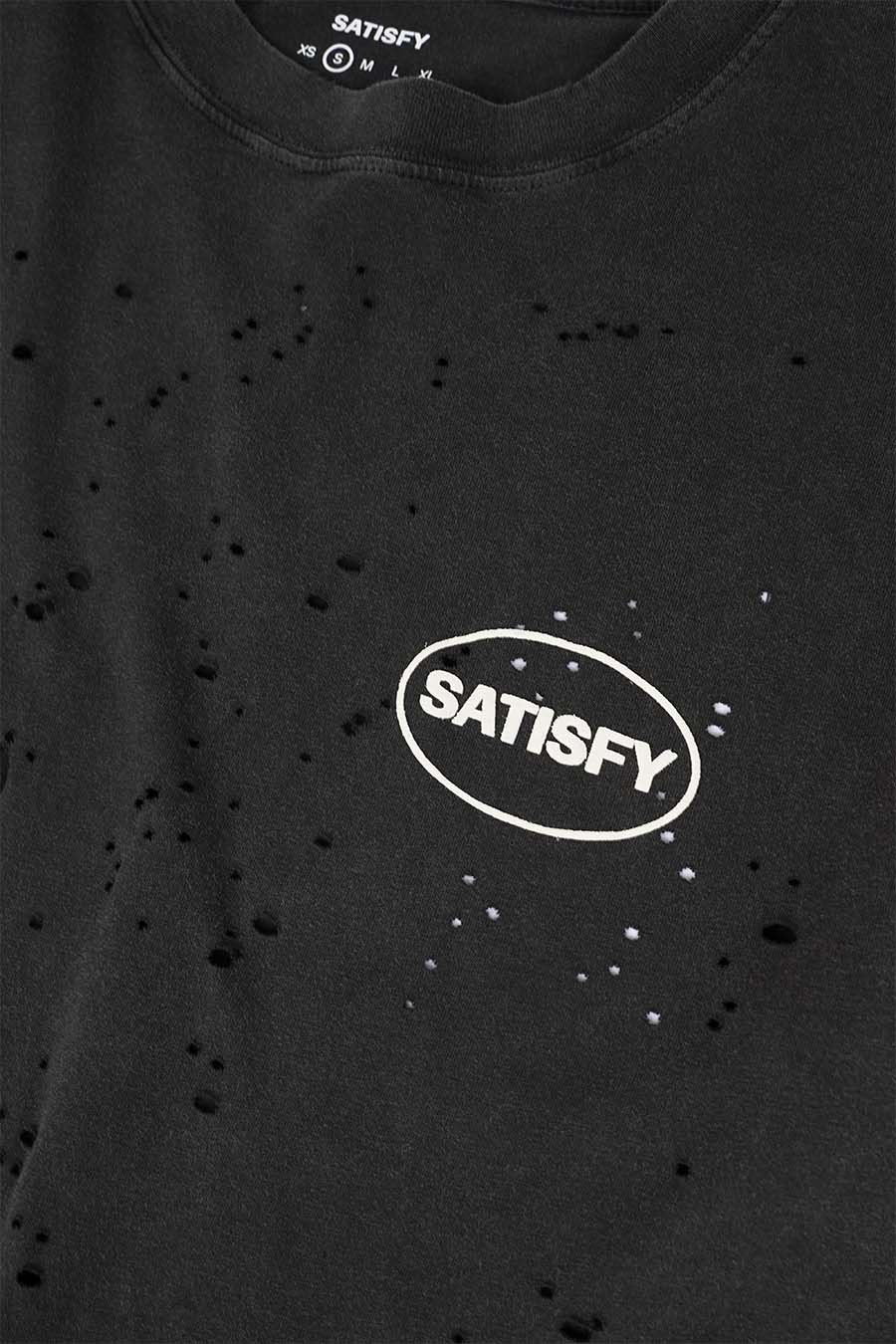 SATISFY - AGED BLACK MOTHTECH T-SHIRT - LE LABO STORE