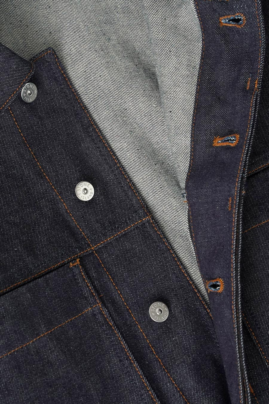 Stone Island - VESTE INDIGO DENIM BLEU BRUT - LE LABO STORE