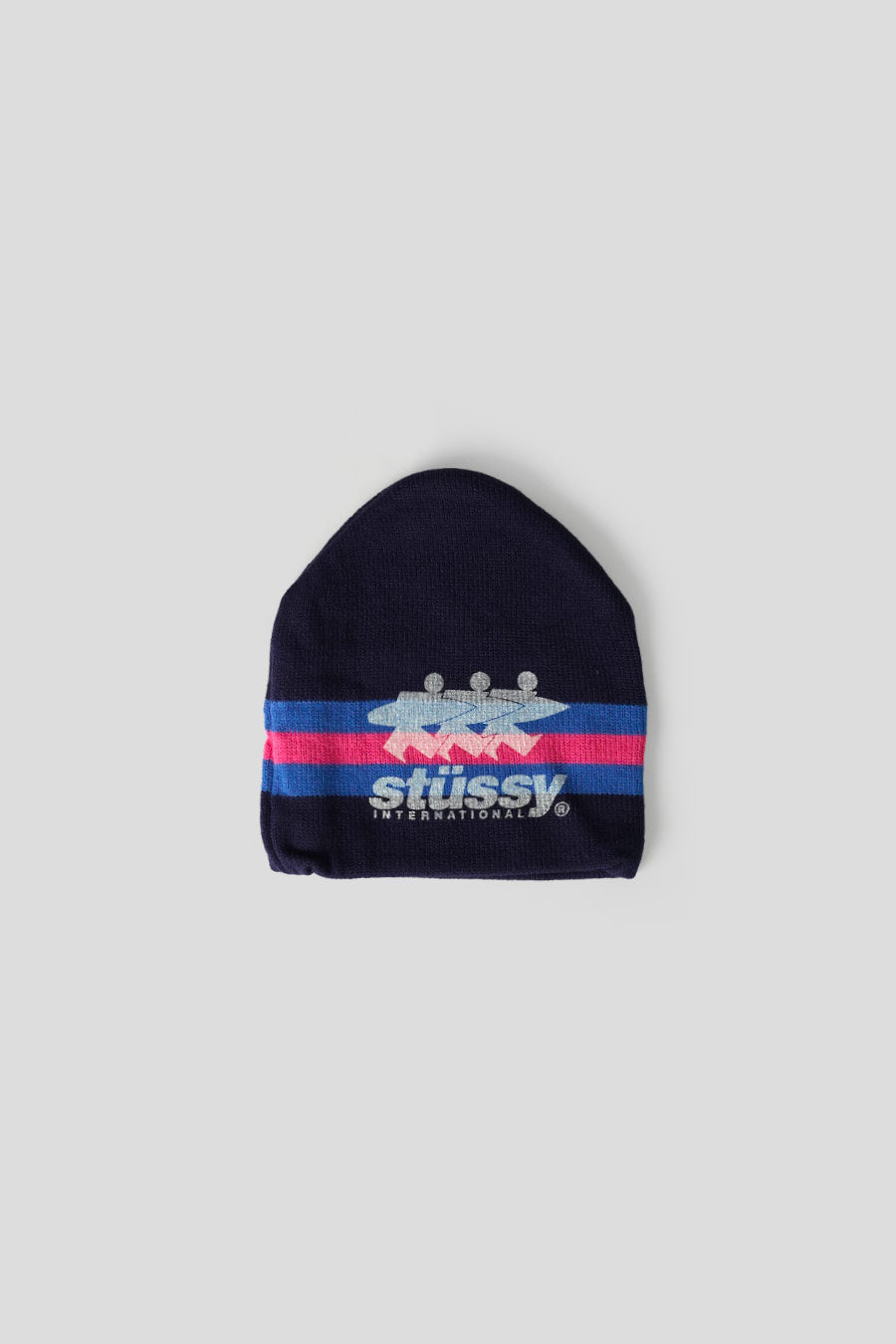 Stussy - BONNET STRIPE SKI BLEU MARINE - LE LABO STORE