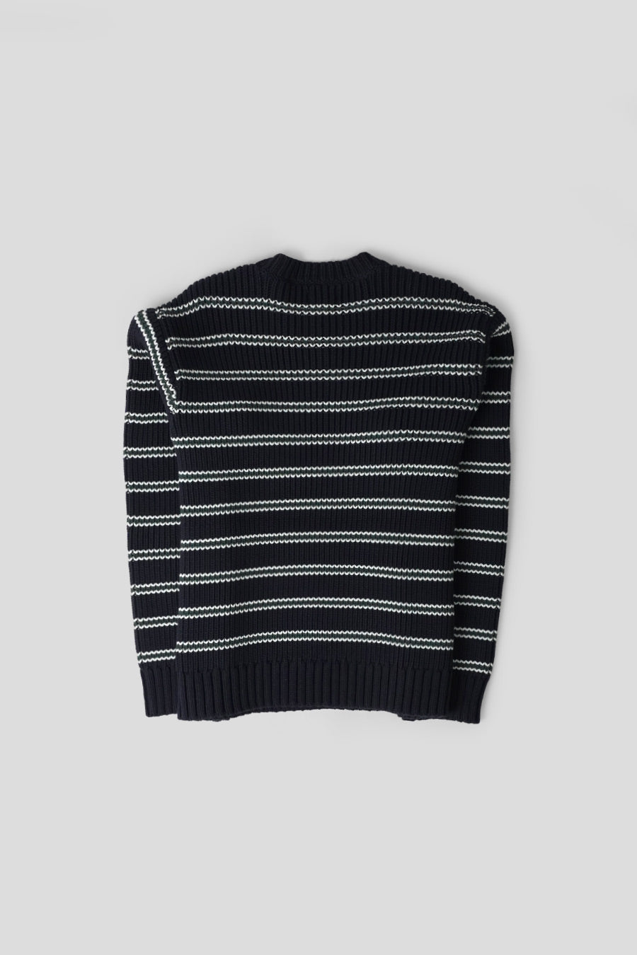 Stussy - CREWNECK STRIPE BLEU MARINE ET BLANC - LE LABO STORE