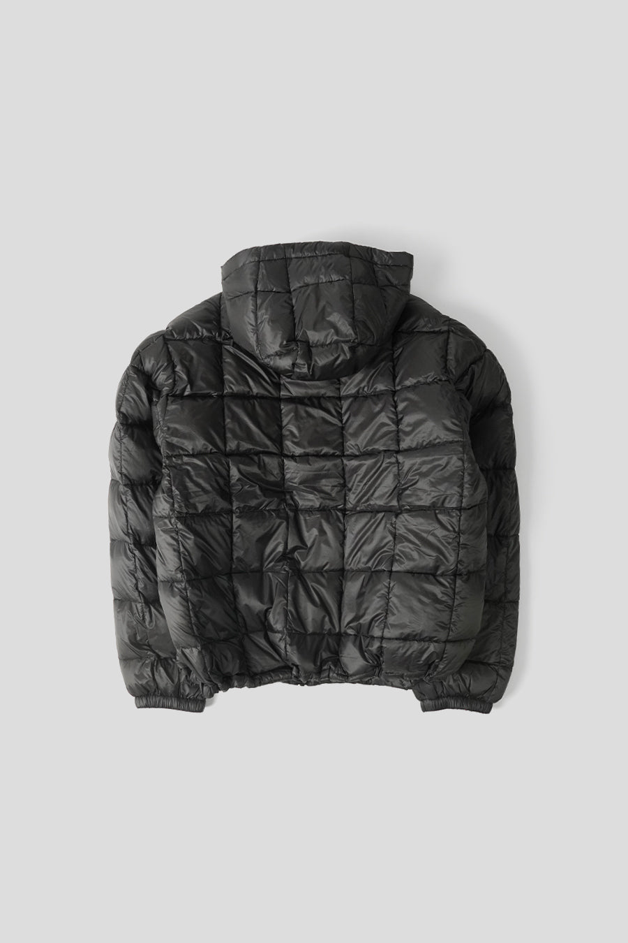 Stussy - BLACK MIDWEIGHT HOODED PUFFER - LE LABO STORE