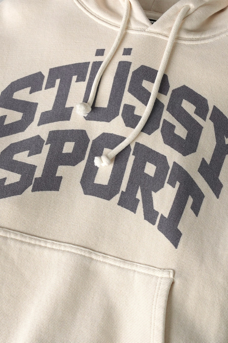 Stussy - HOODIE BLOCK SPORT GAR. DYED BONE - LE LABO STORE