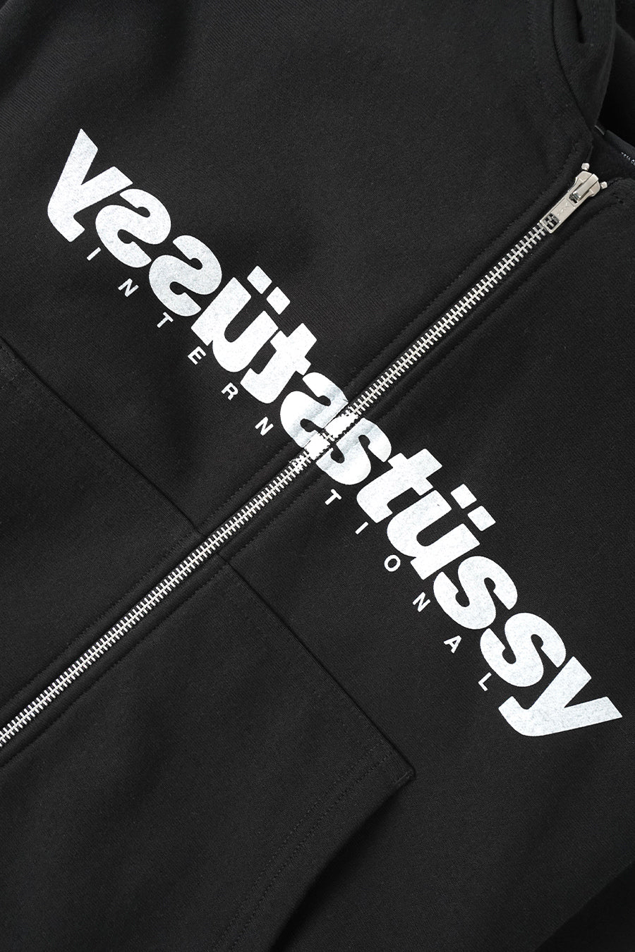 Stussy - BLACK MIRROR ZIP HOODIE - LE LABO STORE
