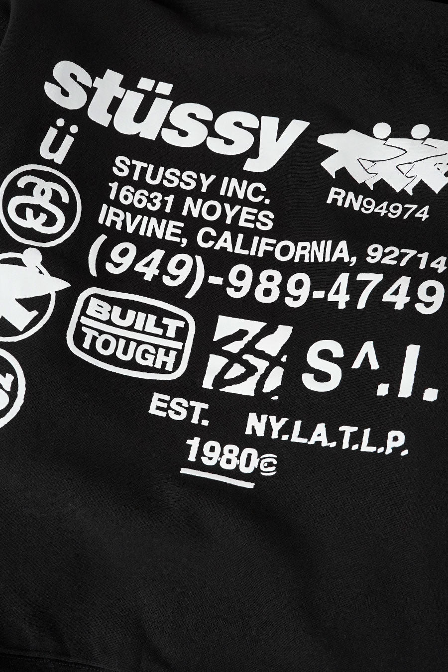 Stussy - HOODIE ZIPPÉ DNA NOIR - LE LABO STORE