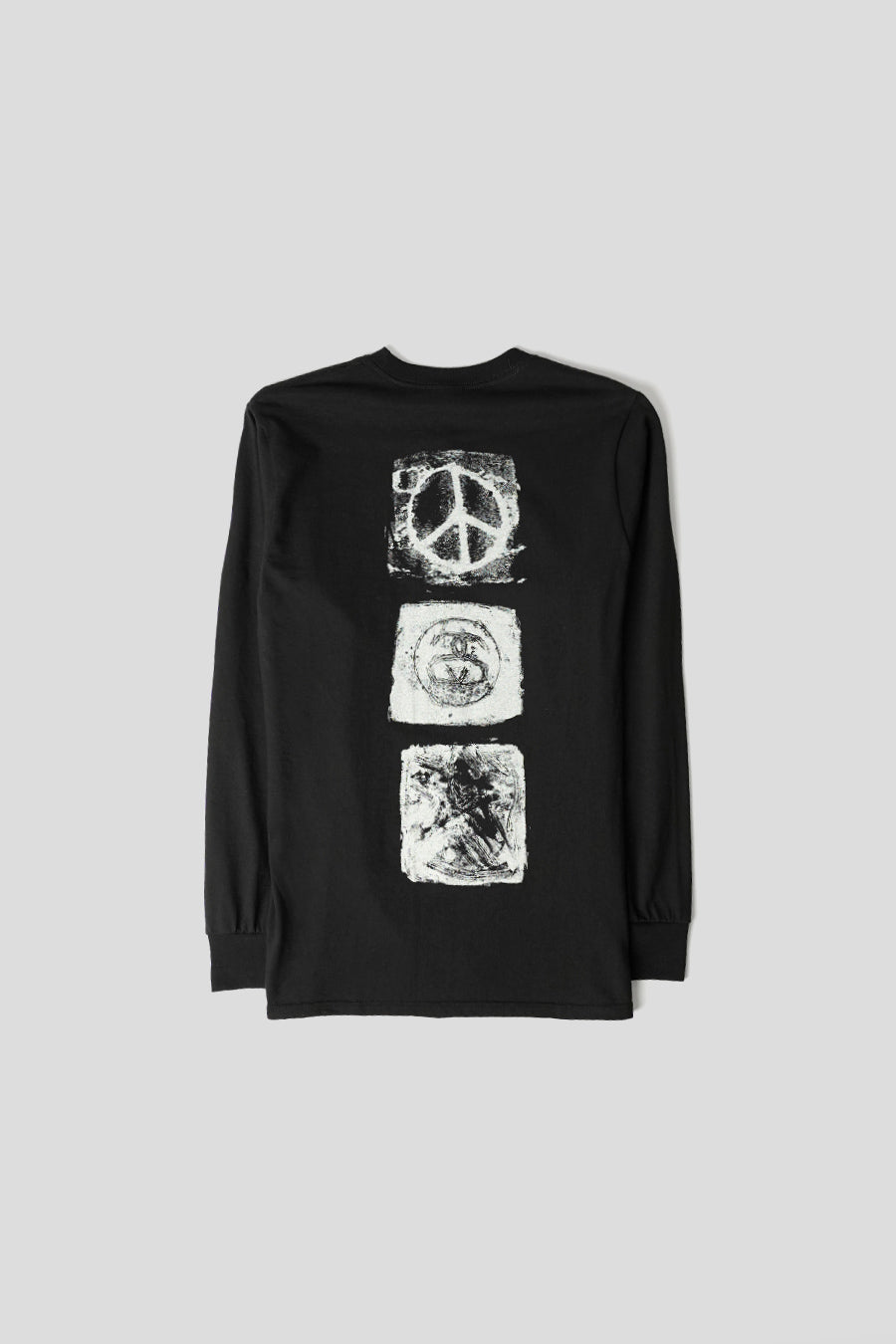 Stussy - T-SHIRT À MANCHES LONGUES MONO NOIR - LE LABO STORE