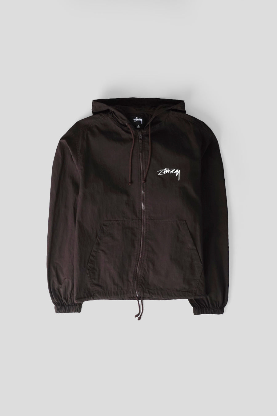 Stussy - VESTE BEACH SHELL COTTON WAX MARRON - LE LABO STORE