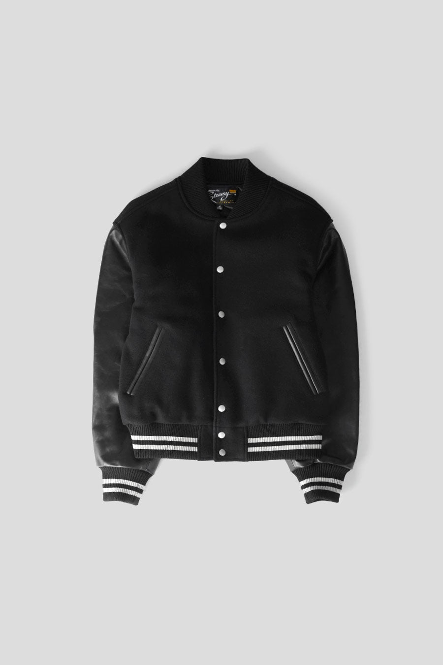 Stussy - VESTE WOOL VARSITY NOIRE - LE LABO STORE