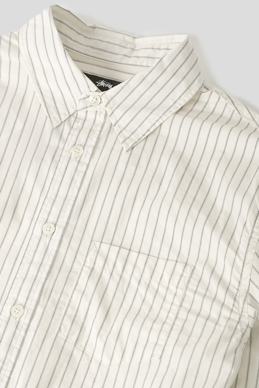 Stussy - WHITE NATURAL STANDARD LS SHIRT - LE LABO STORE