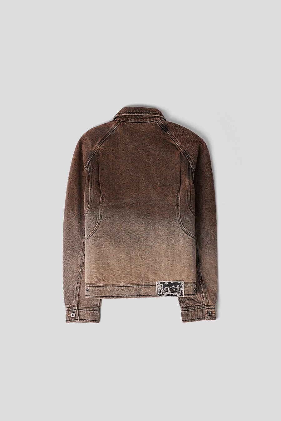 Dime - VESTE DENIM MARRON ET SABLE - LE LABO STORE