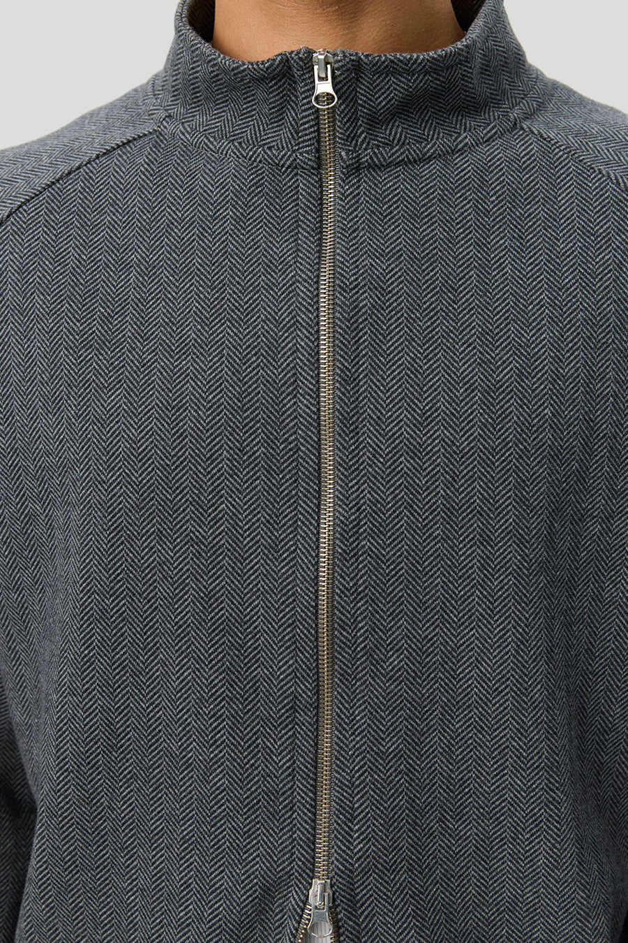 mfpen - CARDIGAN LEISURE ZIP UP GRIS FONCÉ - LE LABO STORE