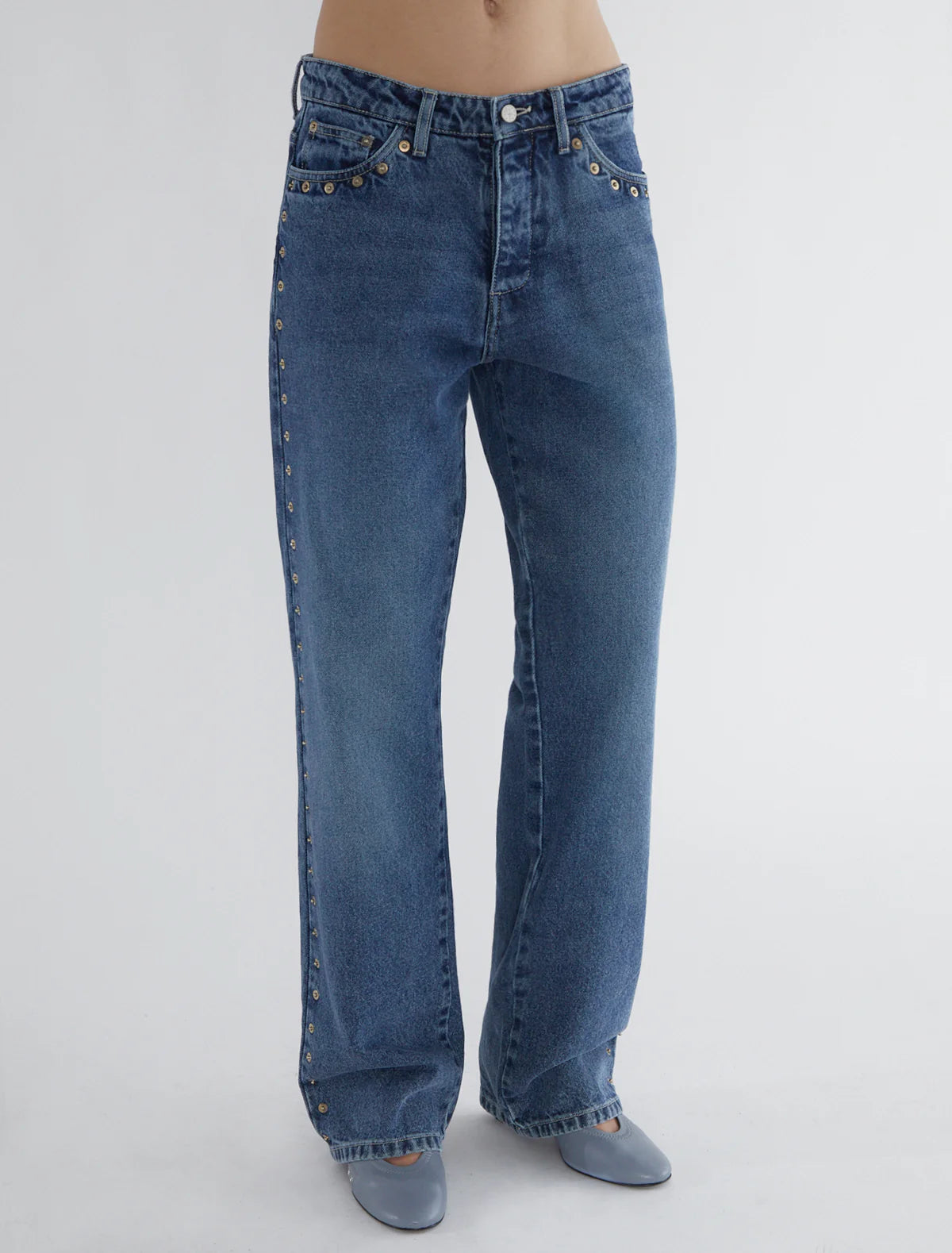 PALOMA WOOL - BLUE DENIM CROWD JEANS - LE LABO STORE