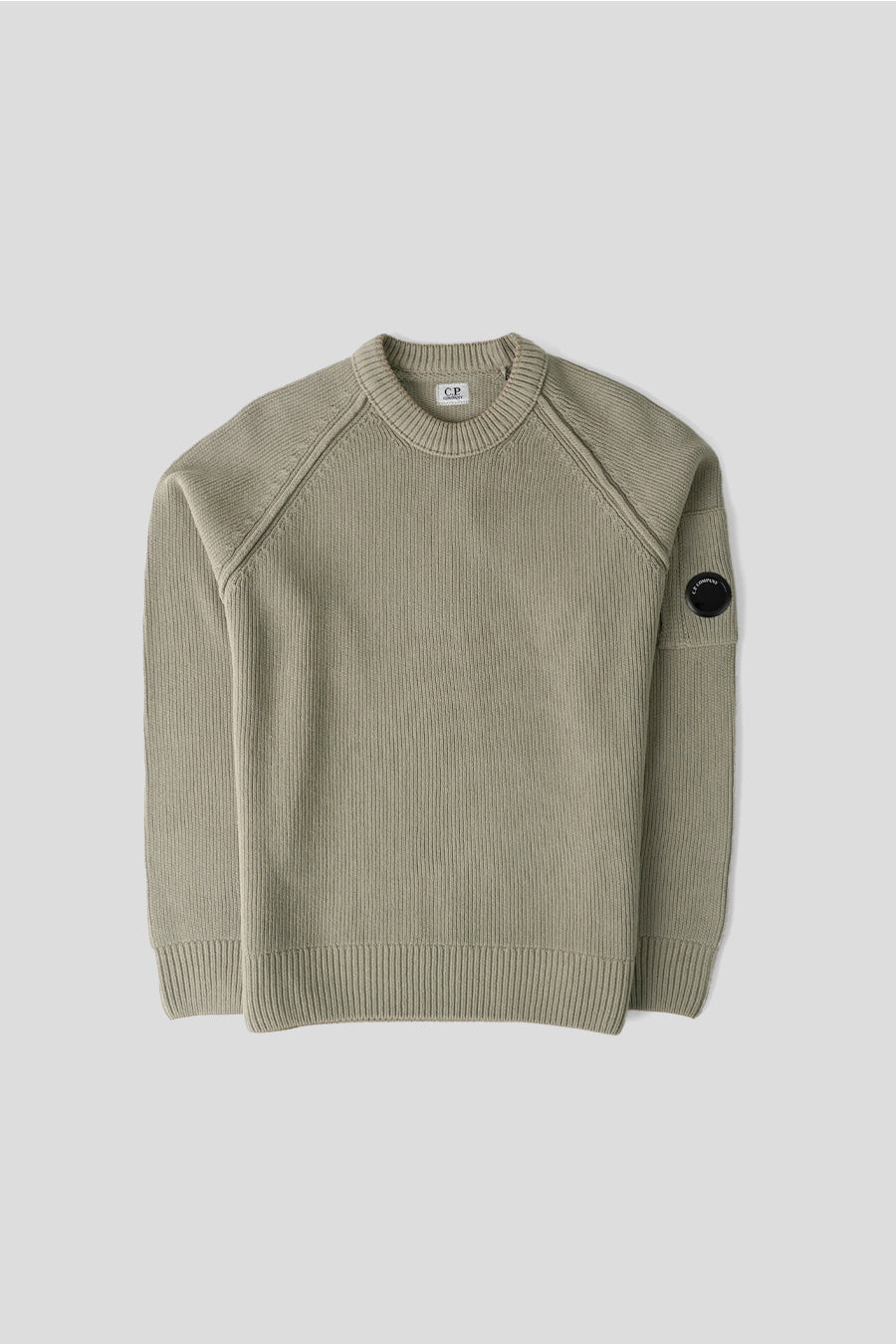 CP COMPANY - CREWNECK CHENILLE COTTON LENS GRIS - LE LABO STORE