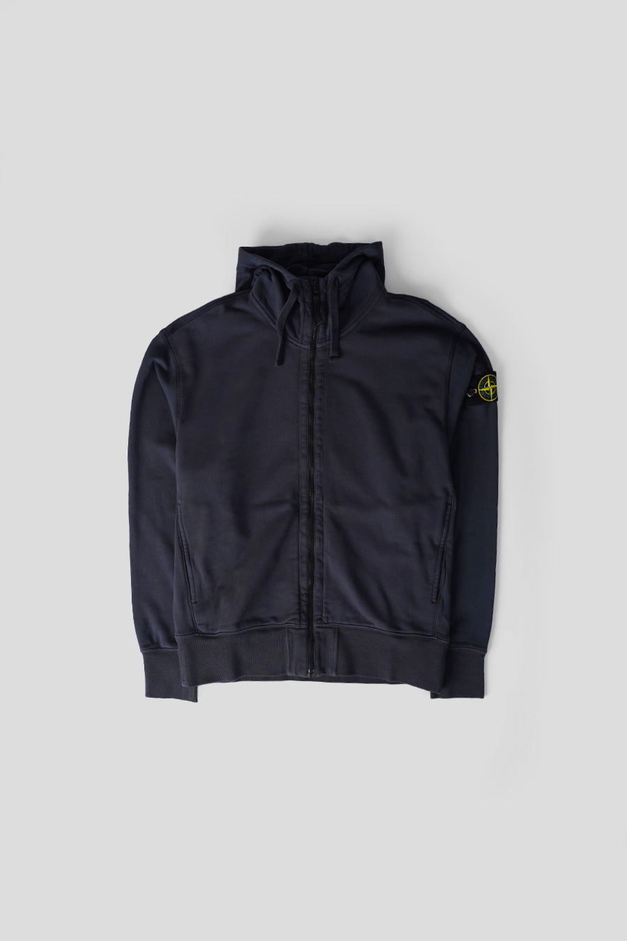 Stone Island - HOODIE ZIP ORGANIC COTTON BLEU MARINE - LE LABO STORE